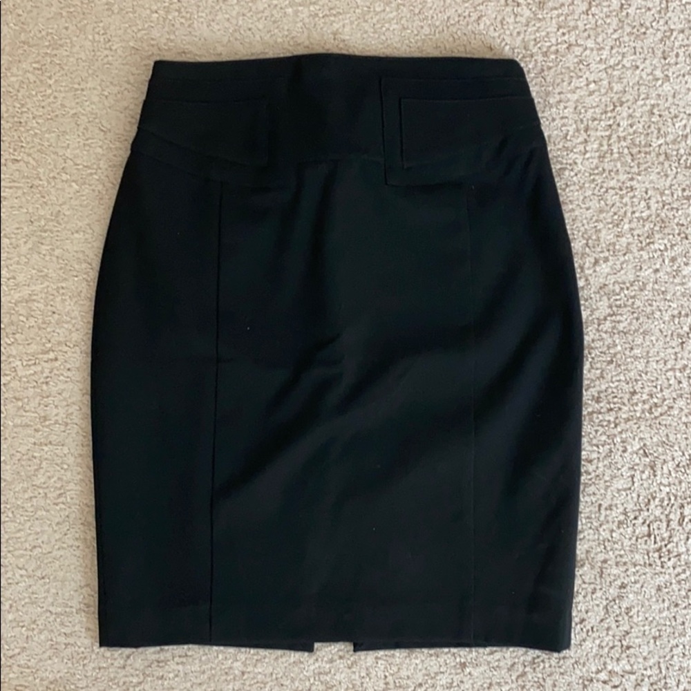 Black pencil skirt.